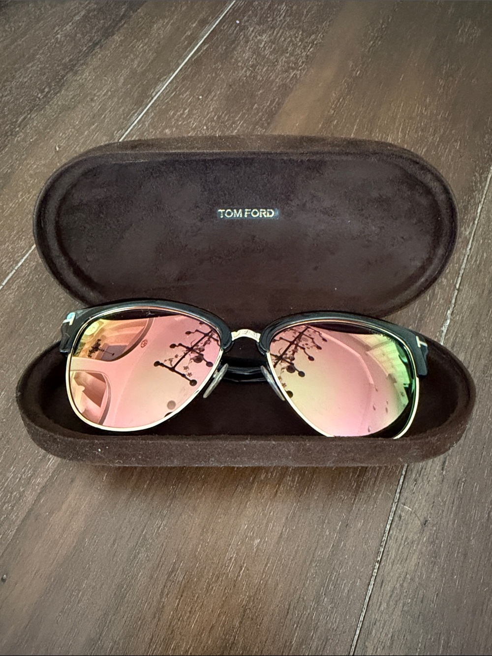 Tom Ford Cat-Eye Aviator Sunglasses